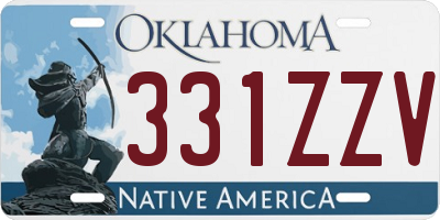 OK license plate 331ZZV