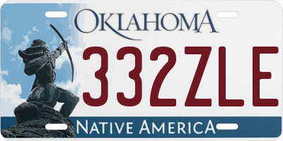 OK license plate 332ZLE