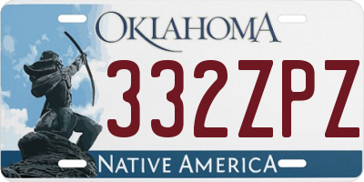 OK license plate 332ZPZ