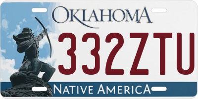 OK license plate 332ZTU