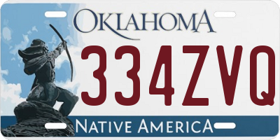 OK license plate 334ZVQ