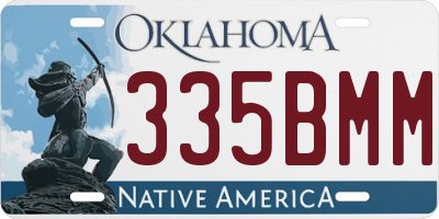 OK license plate 335BMM