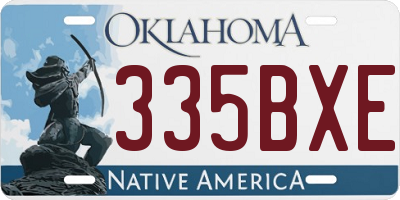 OK license plate 335BXE