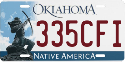 OK license plate 335CFI