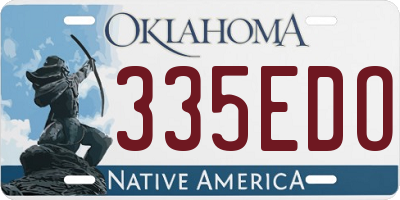 OK license plate 335EDO