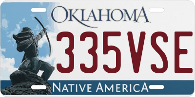 OK license plate 335VSE