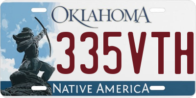 OK license plate 335VTH