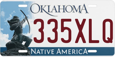 OK license plate 335XLQ