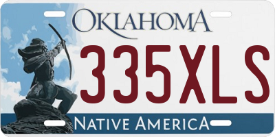 OK license plate 335XLS