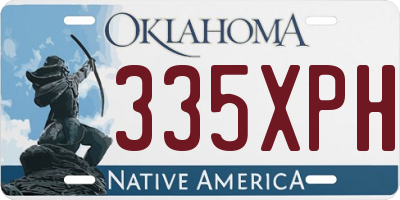 OK license plate 335XPH