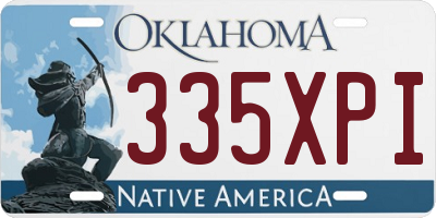 OK license plate 335XPI