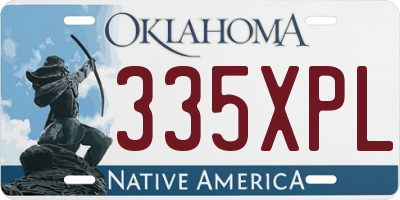 OK license plate 335XPL