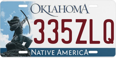 OK license plate 335ZLQ