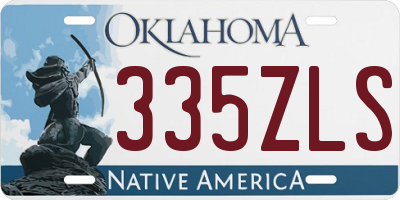 OK license plate 335ZLS