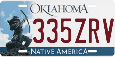 OK license plate 335ZRV