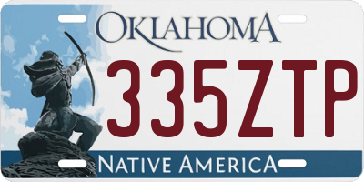 OK license plate 335ZTP