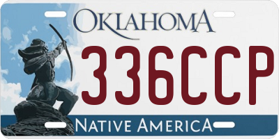 OK license plate 336CCP