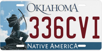 OK license plate 336CVI