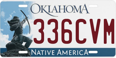 OK license plate 336CVM