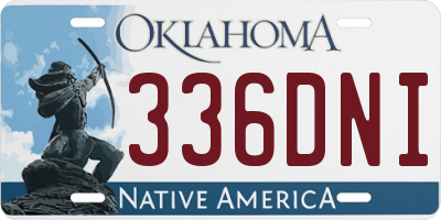 OK license plate 336DNI