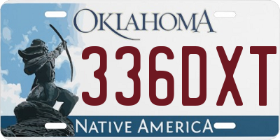 OK license plate 336DXT