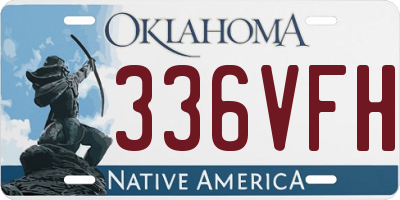 OK license plate 336VFH