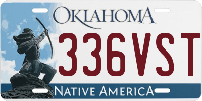 OK license plate 336VST