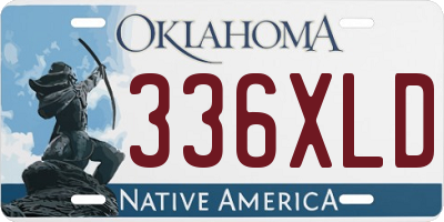 OK license plate 336XLD