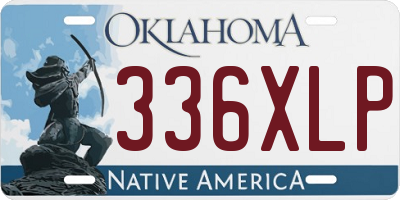 OK license plate 336XLP