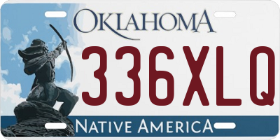 OK license plate 336XLQ