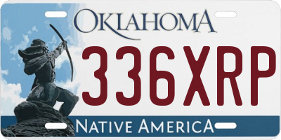 OK license plate 336XRP