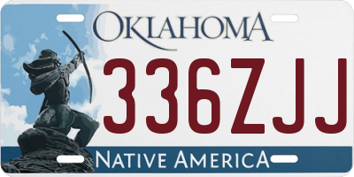 OK license plate 336ZJJ