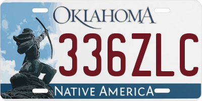 OK license plate 336ZLC