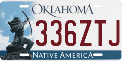 OK license plate 336ZTJ