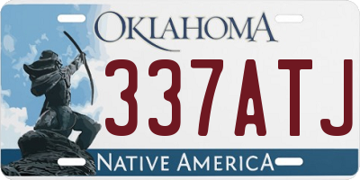 OK license plate 337ATJ