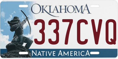 OK license plate 337CVQ