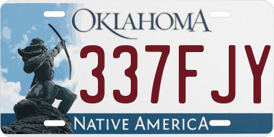 OK license plate 337FJY