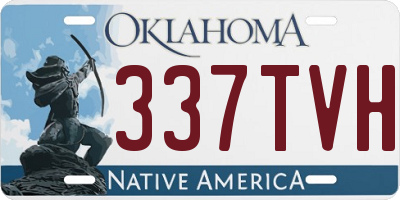 OK license plate 337TVH