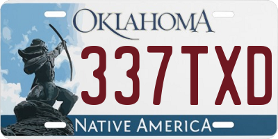 OK license plate 337TXD