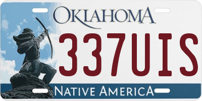 OK license plate 337UIS