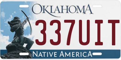 OK license plate 337UIT