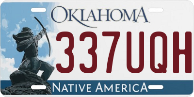 OK license plate 337UQH
