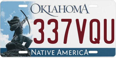 OK license plate 337VQU