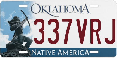 OK license plate 337VRJ