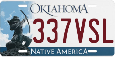 OK license plate 337VSL