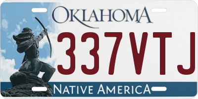 OK license plate 337VTJ