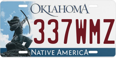 OK license plate 337WMZ