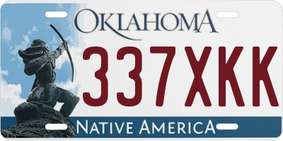 OK license plate 337XKK