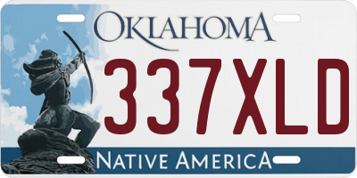 OK license plate 337XLD