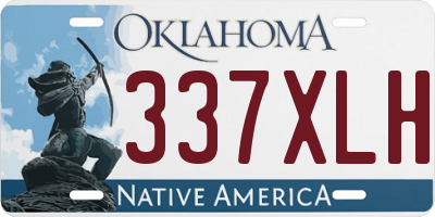 OK license plate 337XLH